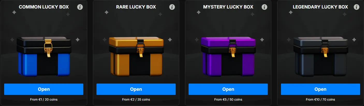 Lucky boxes nikaspin